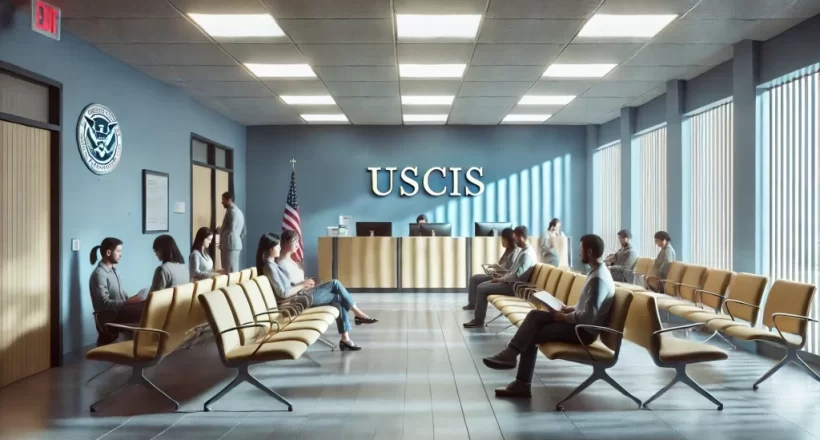USCIS зал ожидания